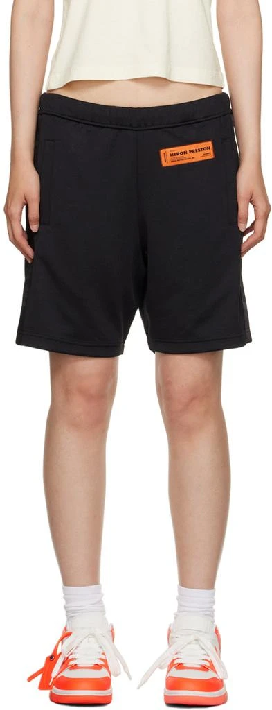 Heron Preston Black 'NF' Shorts 1