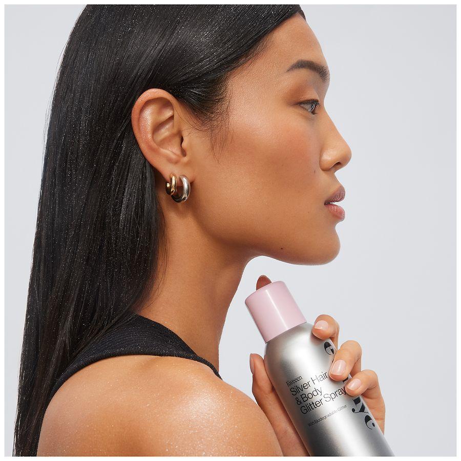 Eva NYC Kweeen Silver Hair & Body Glitter Spray