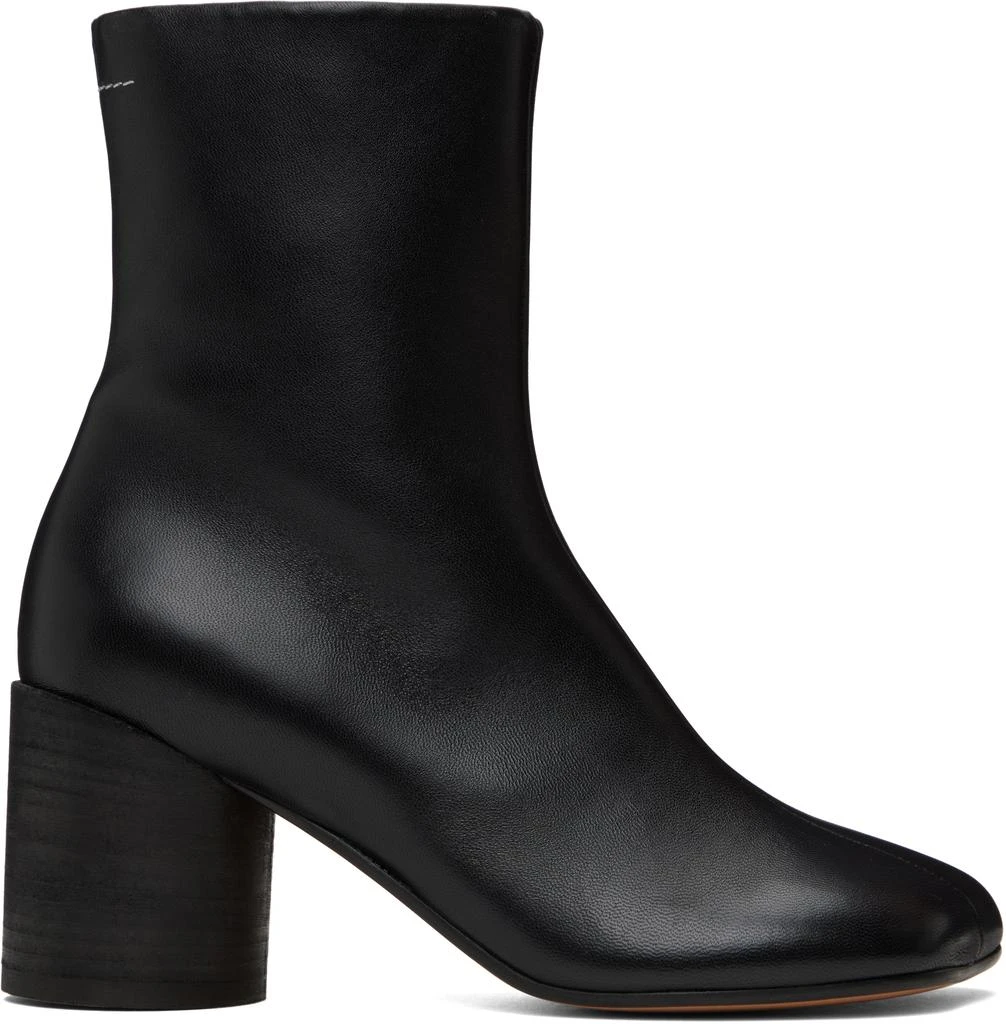 MM6 Black Anatomic Ankle Boots 1