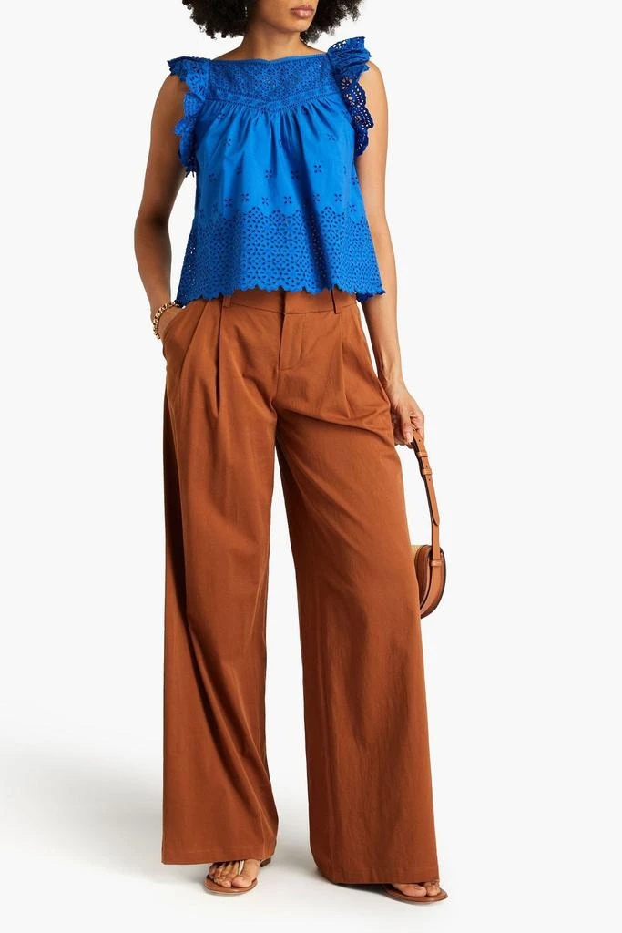Ulla Johnson Leona broderie anglaise cotton top 2
