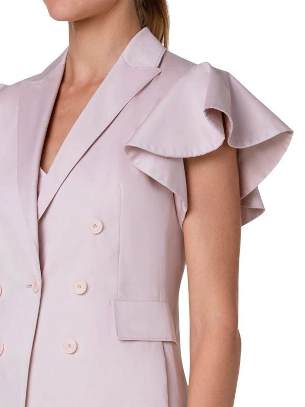 Akris Double-Breasted Flutter Sleeve Blazer 4