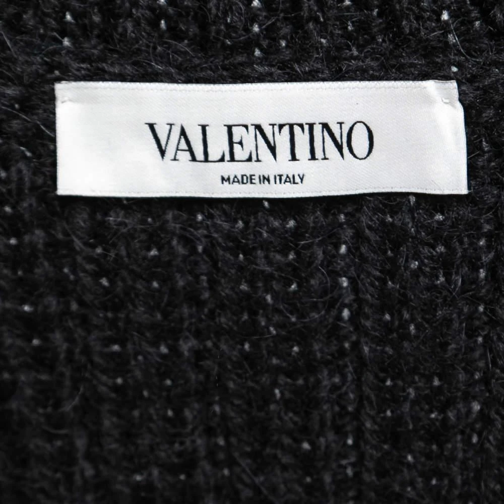 Valentino Valentino Black Sequin Embellished Wool Sweater Vest S 5