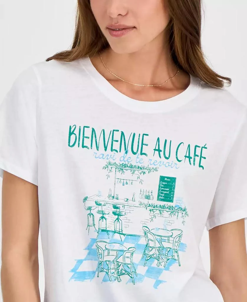Rebellious One Juniors' Café Graphic Short-Sleeve T-Shirt 3