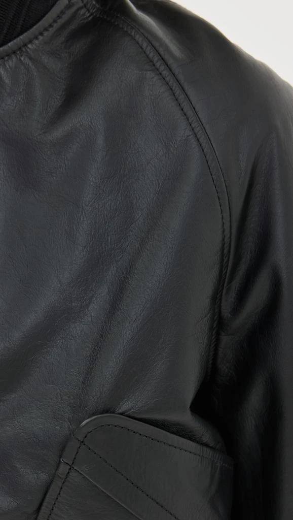 Victoria Beckham Leather Varsity Jacket 5