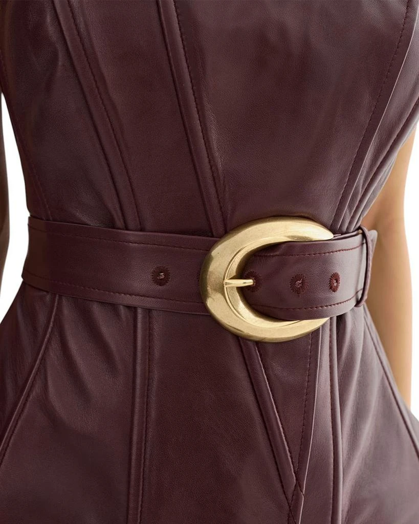 LaMarque Leather Belted Corset Top 4