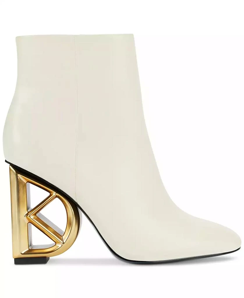 Donna Karan Women's Wedge Logo Heel Ankle Booties 2