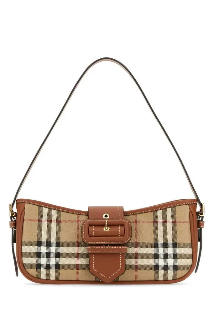 Burberry Burberry Vintage Checked Buckled Shoulder Bag