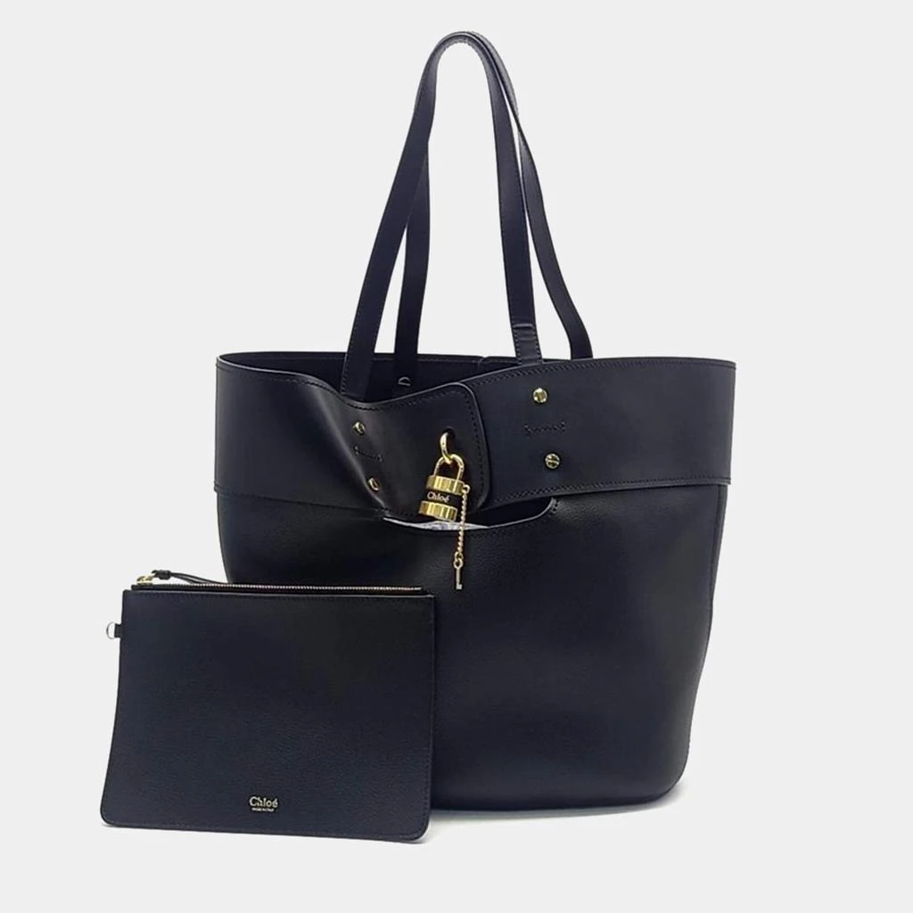 Chloé Chloe Black Leather Aby Tote Bag 1