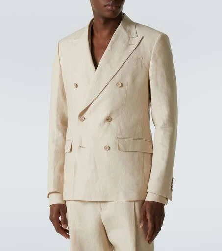 Dolce 
Gabbana Double-breasted linen blazer 3