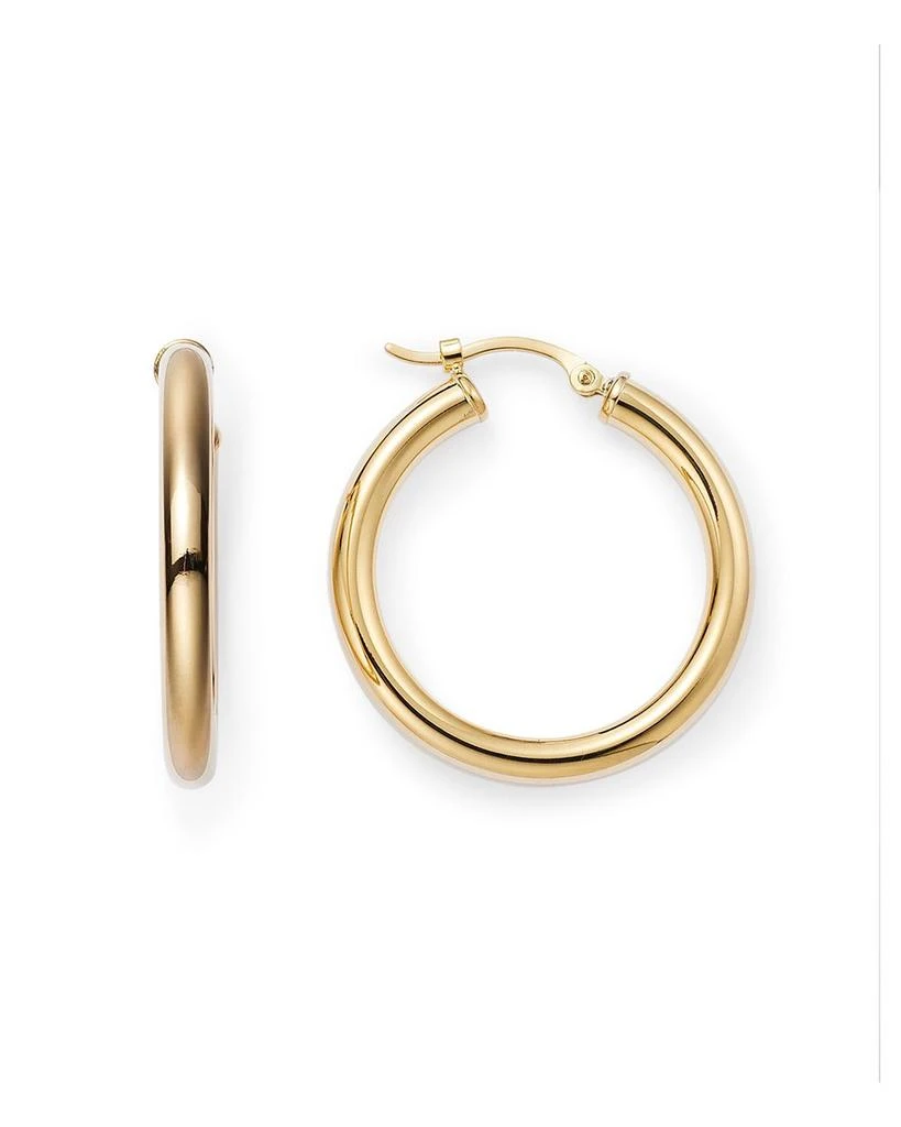 Bloomingdale's 14K Yellow Gold Tube Hoop Earrings 3