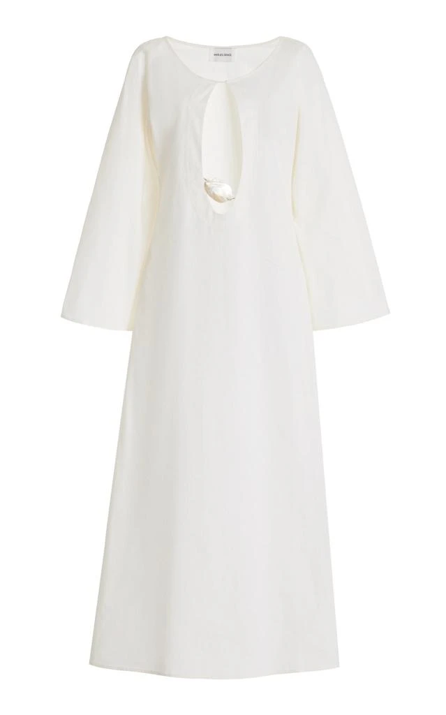 Marlies Grace Marlies Grace - Exclusive Ocean Cotton Maxi Dress - White - M - Moda Operandi 1