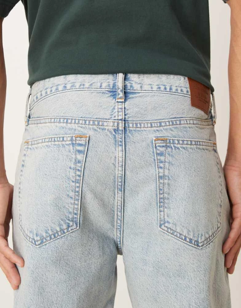 Abercrombie & Fitch Abercrombie & Fitch lightweight loose fit jeans in light wash 4