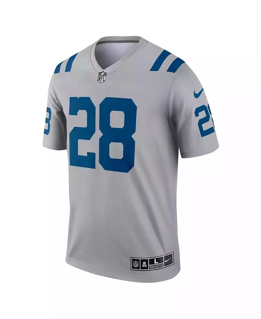 NIKE Men's Jonathan Taylor Gray Indianapolis Colts Inverted Legend Jersey 3