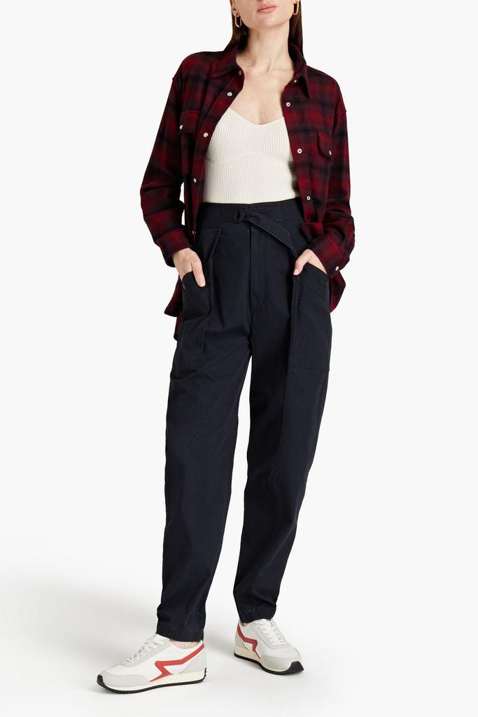 Isabel Marant Étoile Zilyae pleated cotton tapered pants