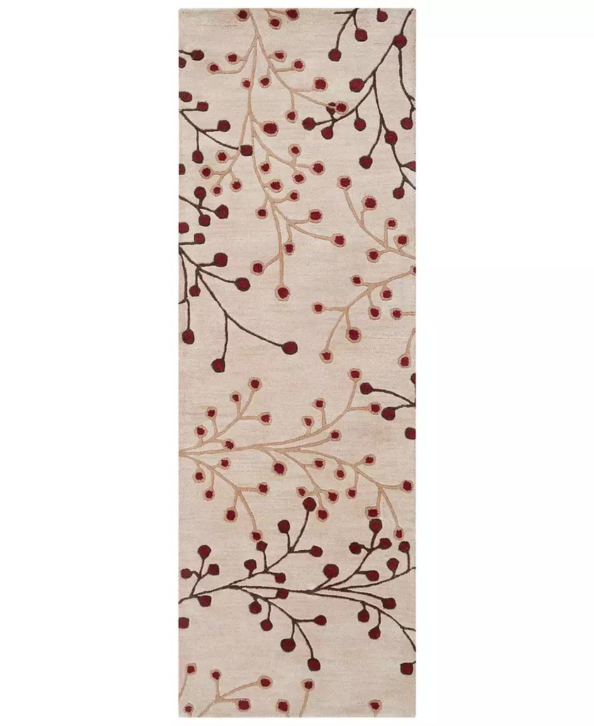Surya Athena ATH-5053 Burgundy 2'6" x 8' Runner Area Rug