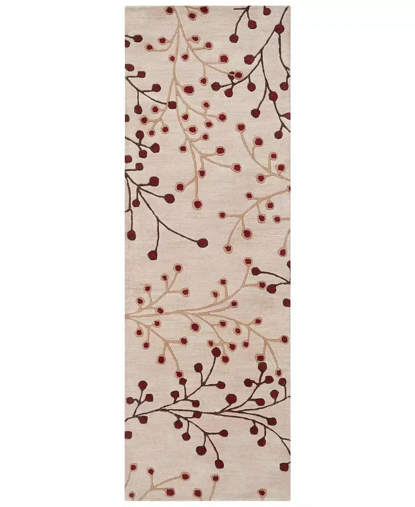 Surya Athena ATH-5053 Burgundy 2'6" x 8' Runner Area Rug 1