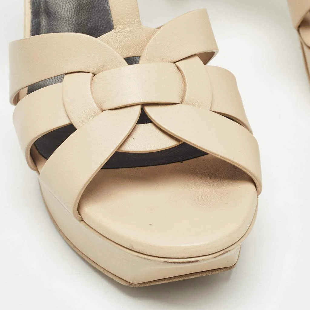 Yves Saint Laurent Saint Laurent Beige Leather Tribute Sandals Size 38 7