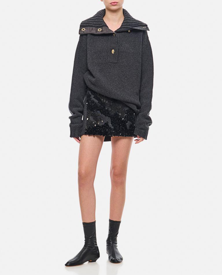 Plan C Embroidered Mini Skirt
