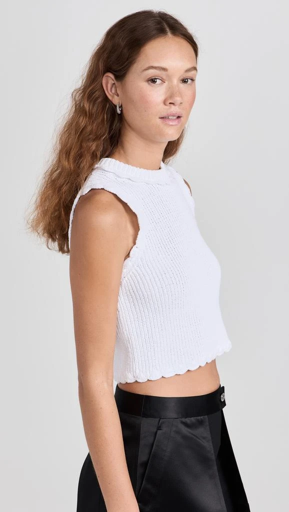 Cecilie Bahnsen Vimona Vest Faustine Crochet White 3