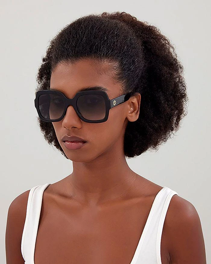 Gucci Minimal Squared Sunglasses, 54mm 2