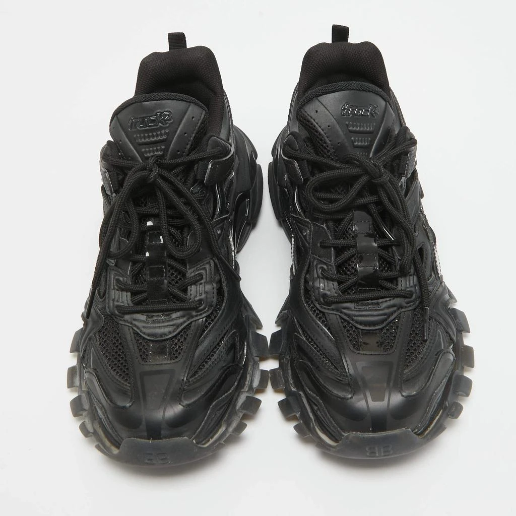 Balenciaga Balenciaga Black Faux Leather and Mesh Track 2 Sneakers Size 42 3