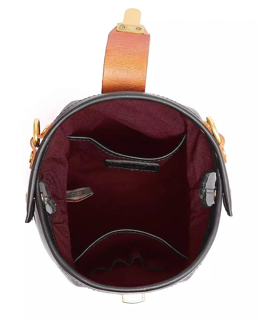 OLD TREND Women's Genuine Leather Doctor Bucket Crossbody Convertible Bag 3