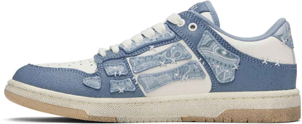 AMIRI Blue 
White Bandana Skel Top Low Sneakers 3