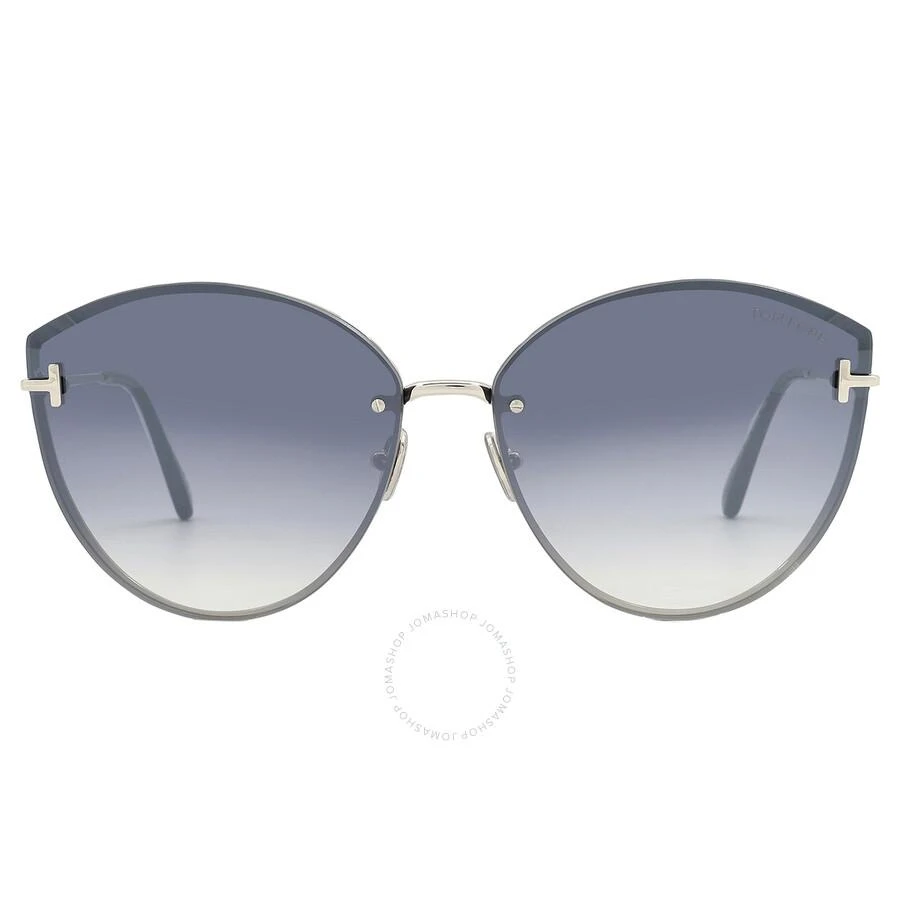 Tom Ford Evangeline Smoke Mirror Cat Eye Ladies Sunglasses FT1106 16C 63 1