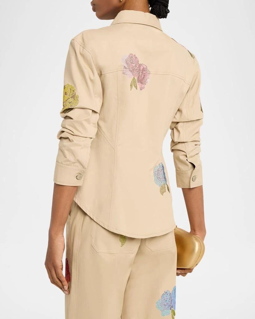 Cinq a Sept Denim Heatset Roses Shirt 3