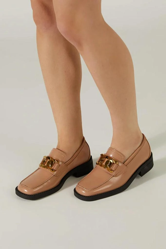 Tony Bianco Tia Loafer In Latte Hi Shine 2