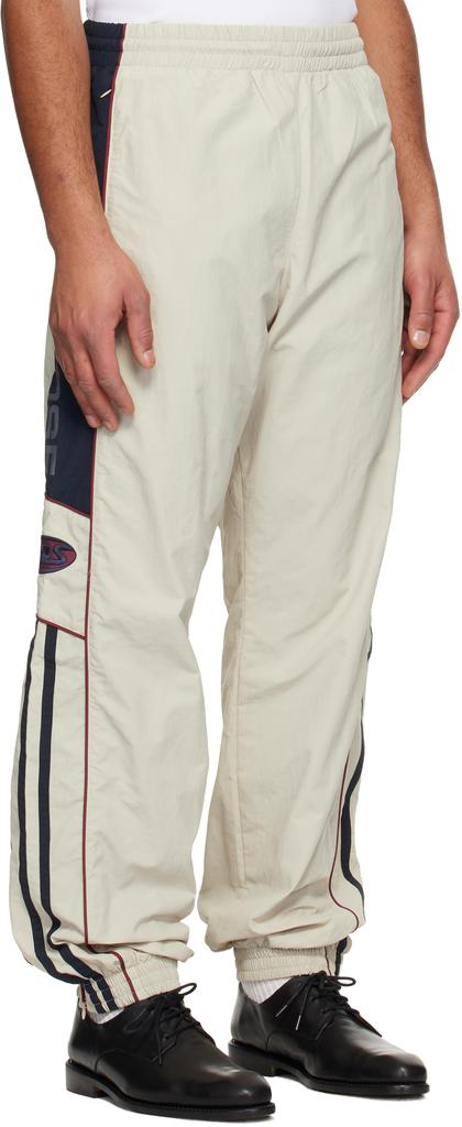 Martine Rose Beige & Navy Hockey Track Pants