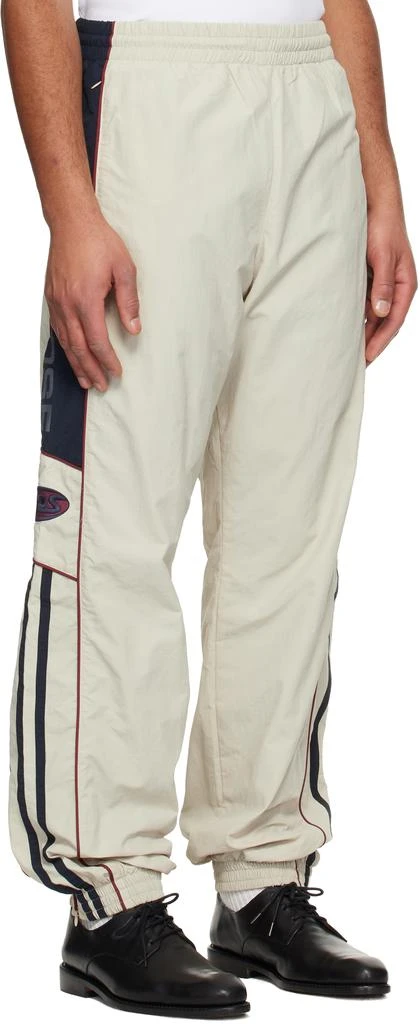 Martine Rose Beige & Navy Hockey Track Pants 2