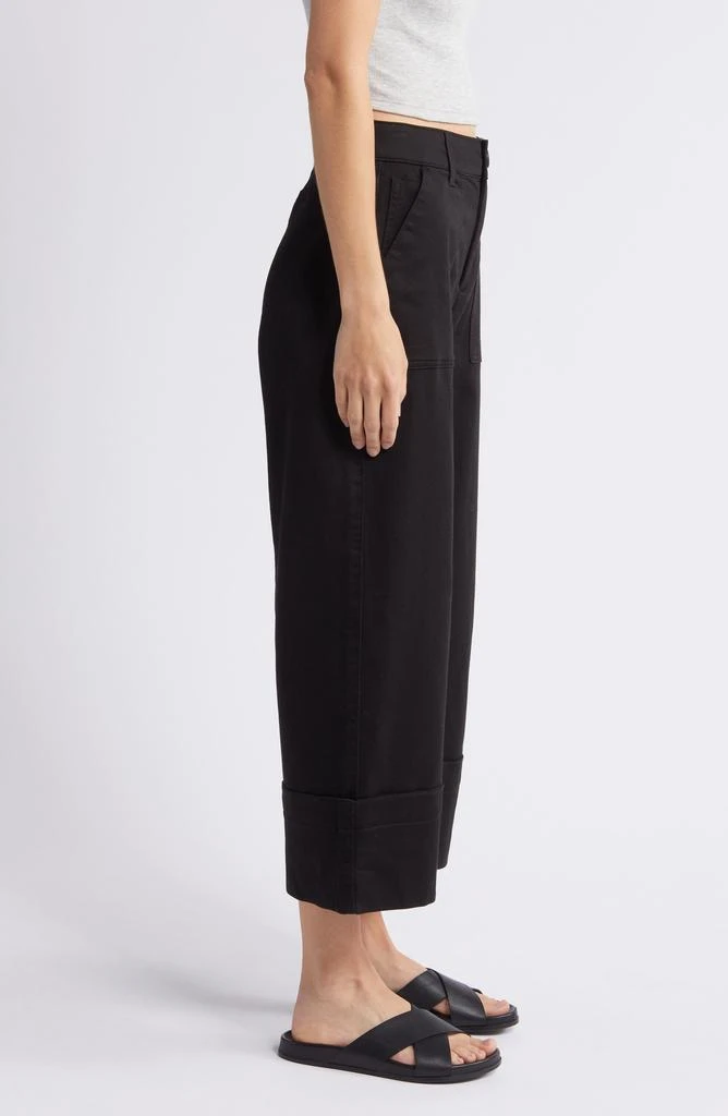 Wit & Wisdom 'Ab'Solution Skyrise Patch Pocket Crop Wide Leg Twill Pants 3
