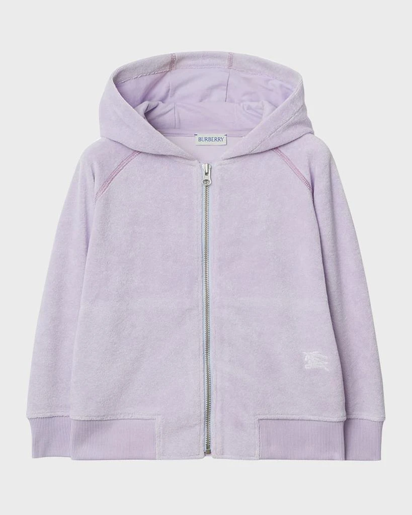 Burberry Girl's Timmy Cotton-Blend EKD Hoodie, Size 3-14 1