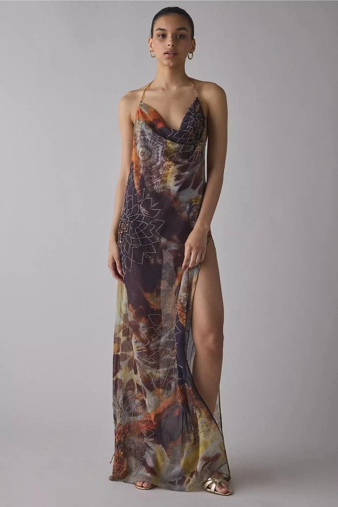 Shop Jaded London Dahlia Cowl Neck Hand-Beaded Chiffon Maxi Dress on Sale  at BeyondStyle  Get 77% Off Jaded London Dahlia Cowl Neck Hand-Beaded  Chiffon Maxi Dress with Limited-Time Flash Deals, Exclusive