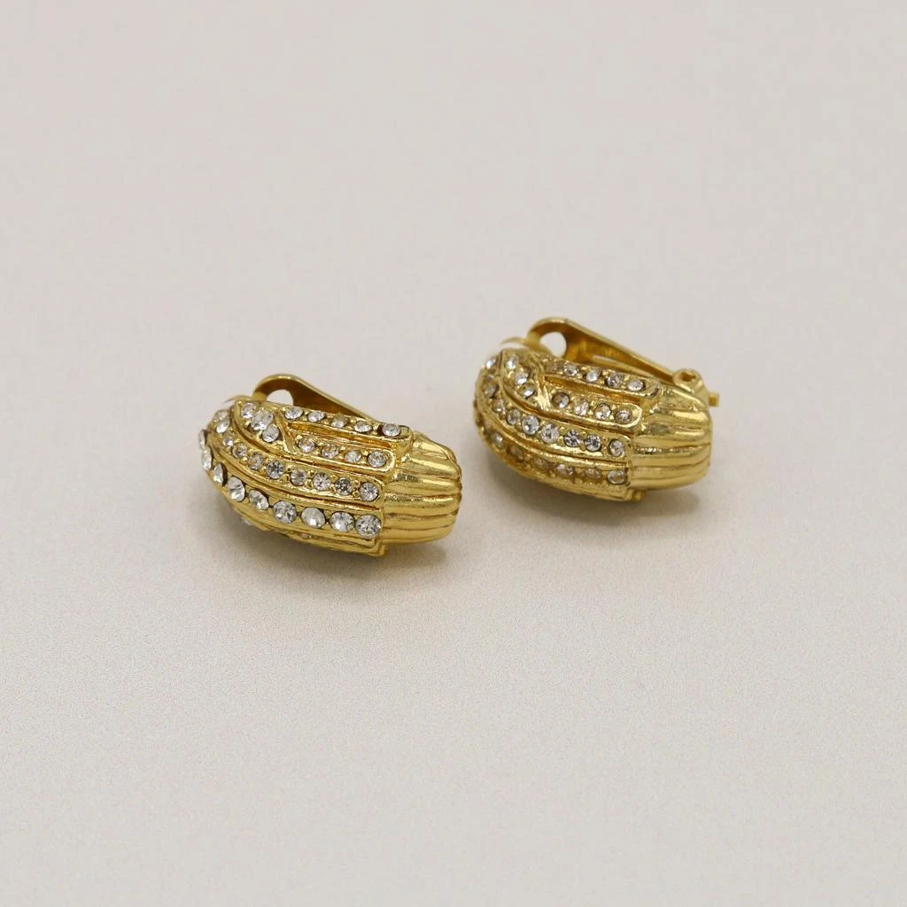 Orelia Vintage Vintage Tapered Crystal Clip On Earrings 1