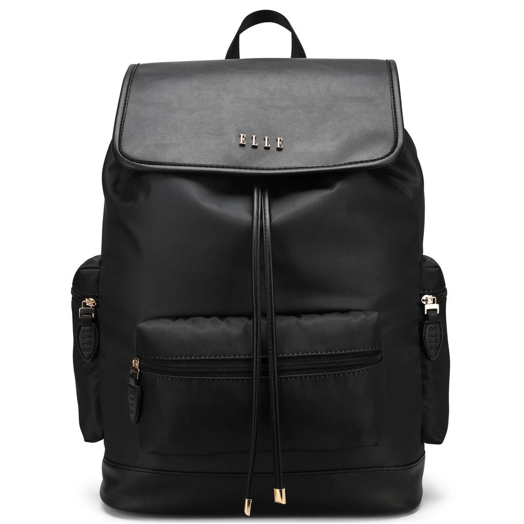 ELLE Wayfarer 23L Monogram Travel Backpack | Olive Green 7