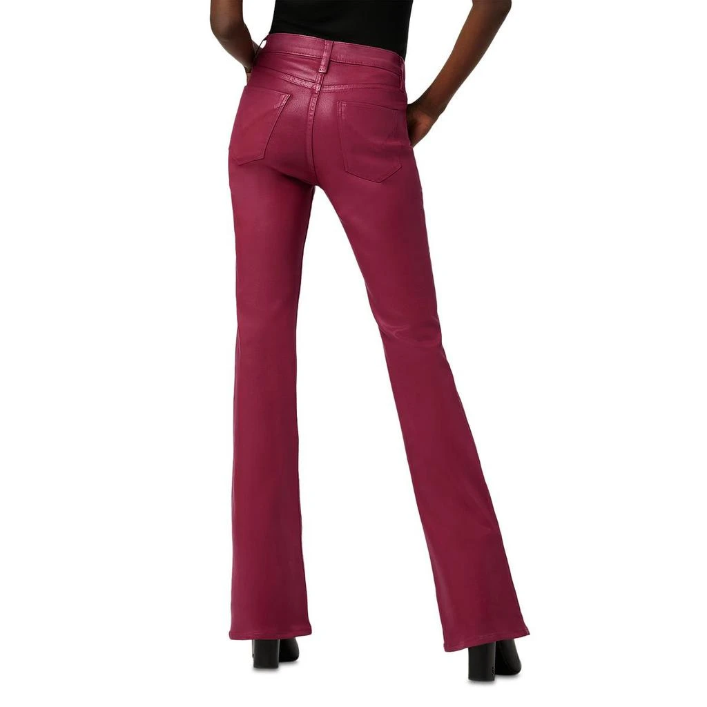 Hudson Barbara Womens High Rise Coated Bootcut Jeans 2