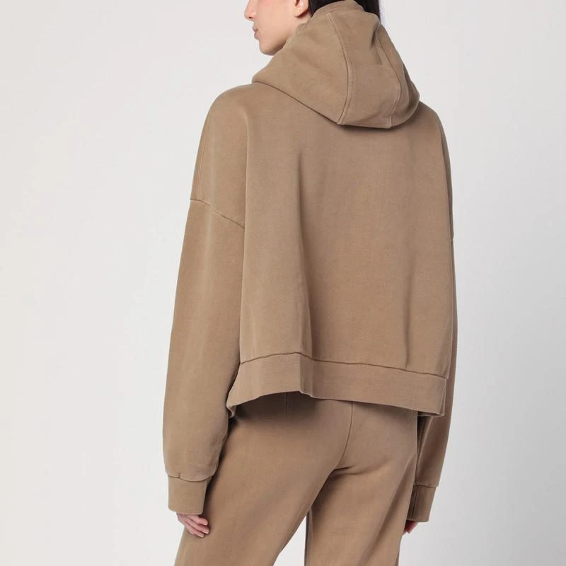 Entire Studios Beige zip-up sweatshirt in cotton 3