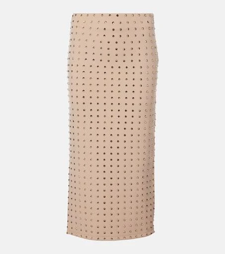 Max Mara Nome crystal-embellished midi skirt 1
