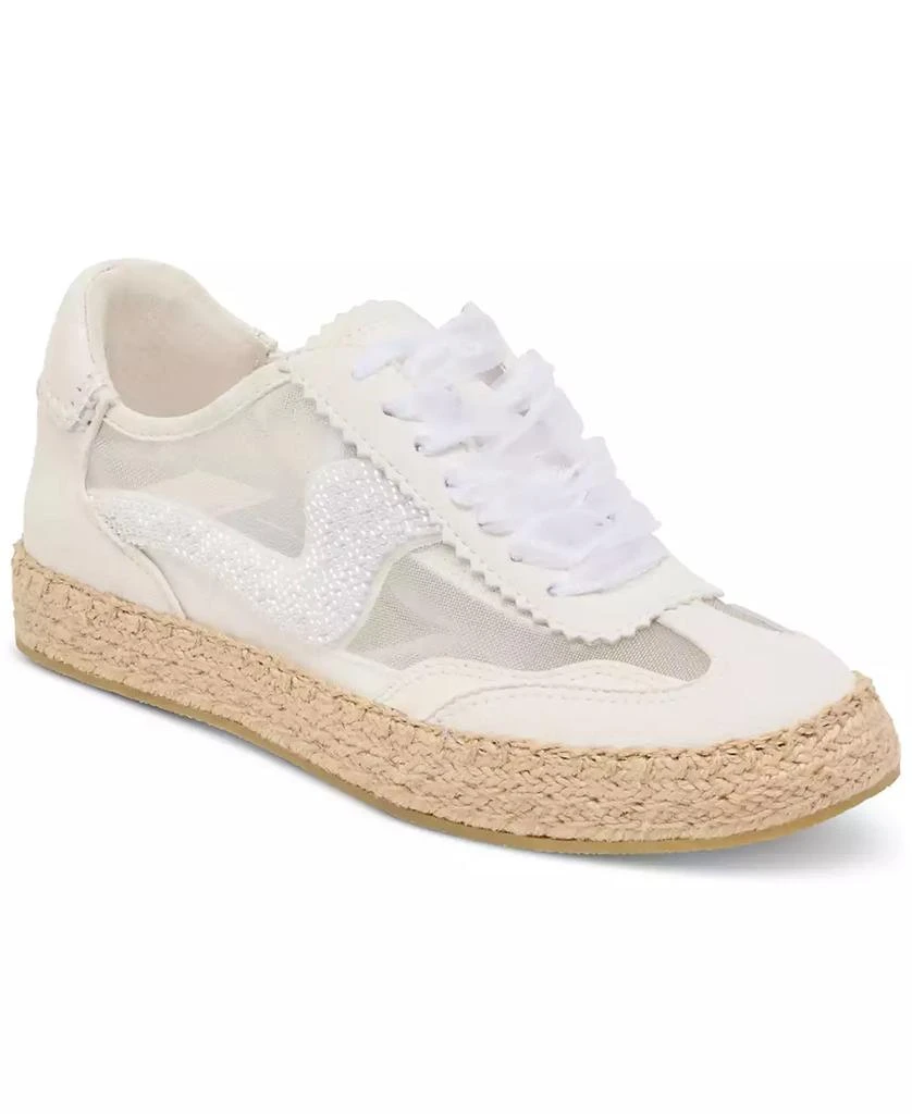 Dolce Vita Women's Notice Beaded Lace-Up Low-Profile  Espadrille Sneakers 1