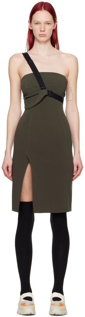 HYEIN SEO SSENSE Exclusive Khaki Cinch Bag Dress