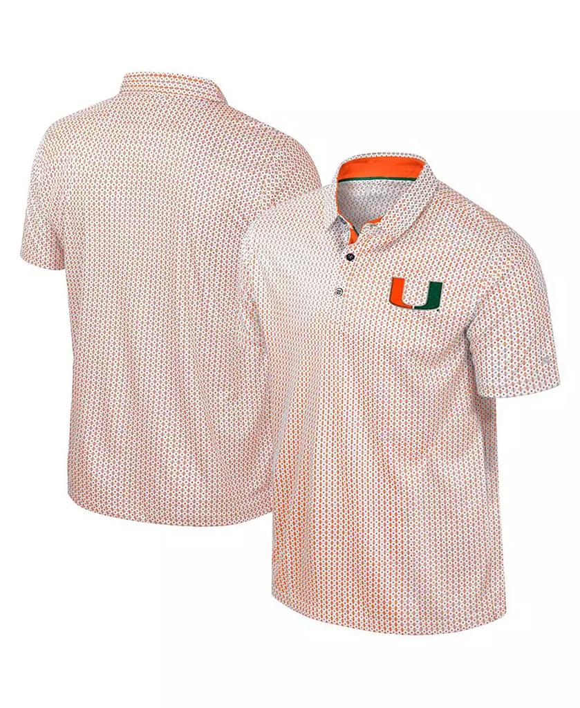 Colosseum Men's Orange Miami Hurricanes Big Tall Marty Rival Polo Shirt