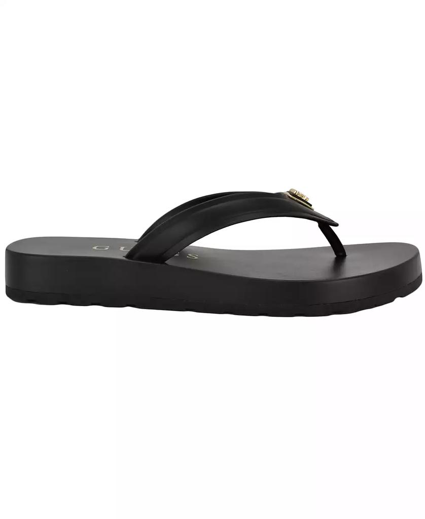 GUESS Women's Candry Triangle Logo Eva Thong Flip Flop Sandals