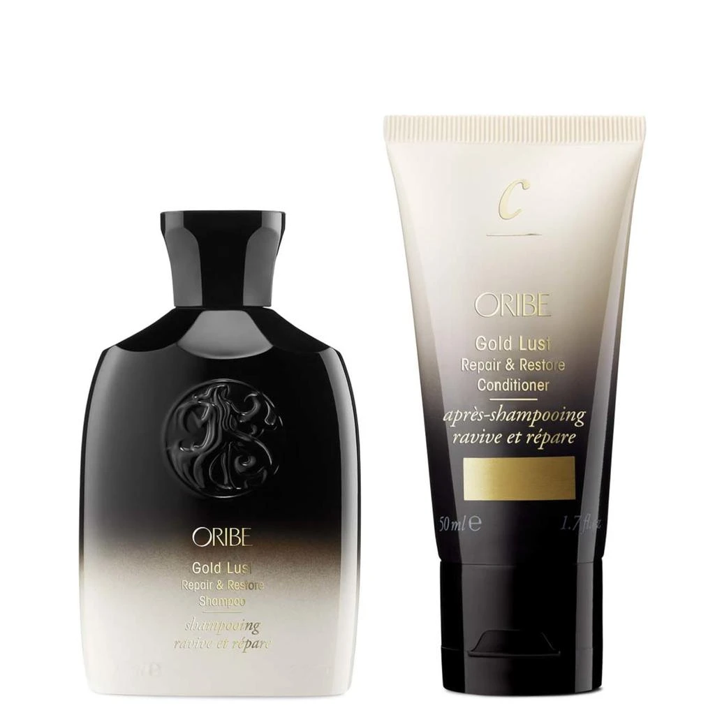 Oribe Oribe Gold Lust Repair and Restore Shampoo and Conditioner Travel Bundle 1