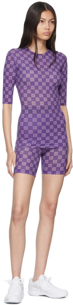 Ambush Purple Nylon Sport Top 4