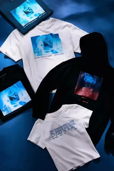 Urban Outfitters Billie Eilish UO Exclusive I'm So Blue Baby Tee 6