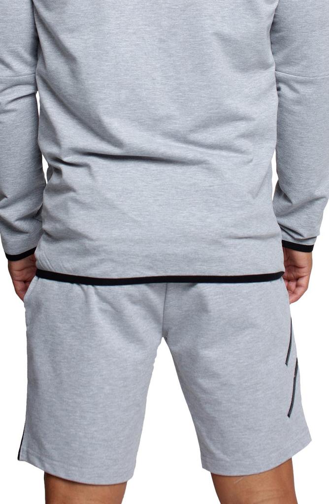 Maceoo 2Zippers Grey Stretch Cotton Drawstring Shorts