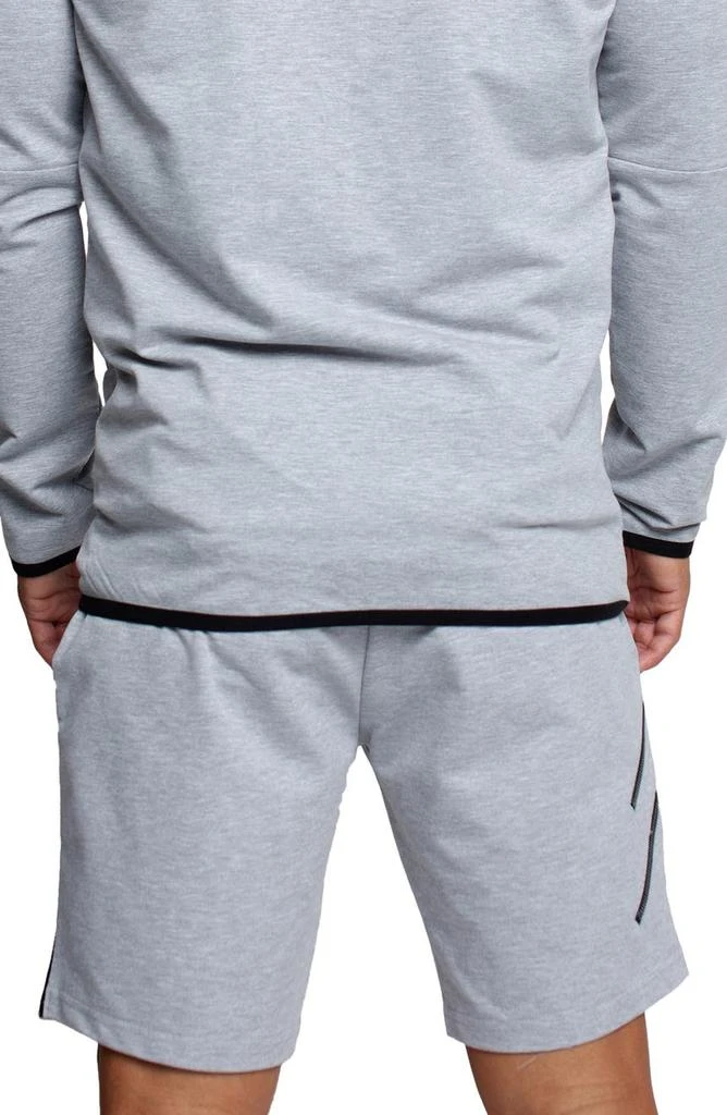 Maceoo 2Zippers Grey Stretch Cotton Drawstring Shorts 2