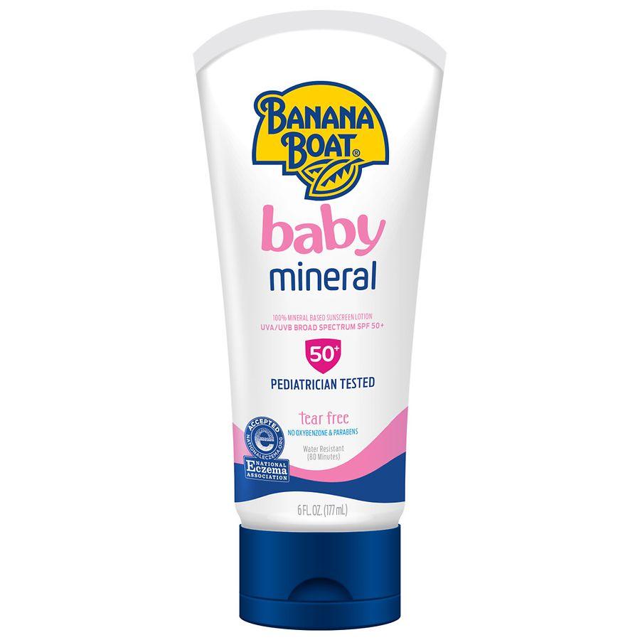 Banana Boat Baby 100% Mineral Sunscreen Lotion, SPF 50+